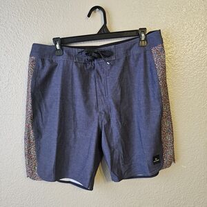 Rip Curl Mirage Ultimate Stretch Boardshorts Mens Sz 34 Blue Surf Swim DD716